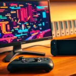 RetroArch Setup mit Monitor, Handheld und Controller