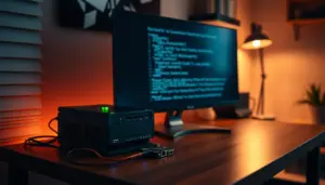 Home server hardware running a self-hosted Minecraft server