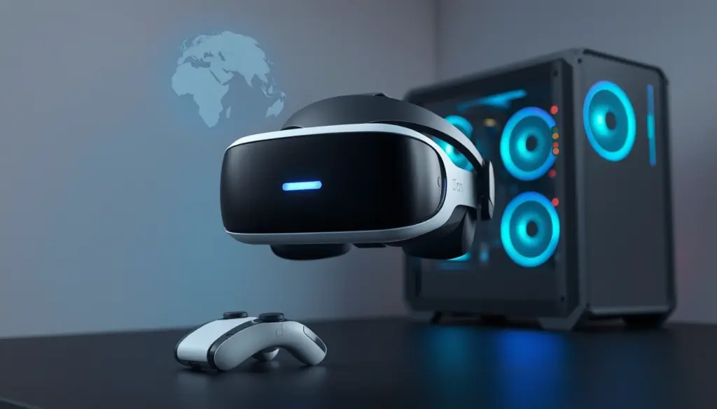 Valve Steam Frame standalone SteamOS VR headset with controllers