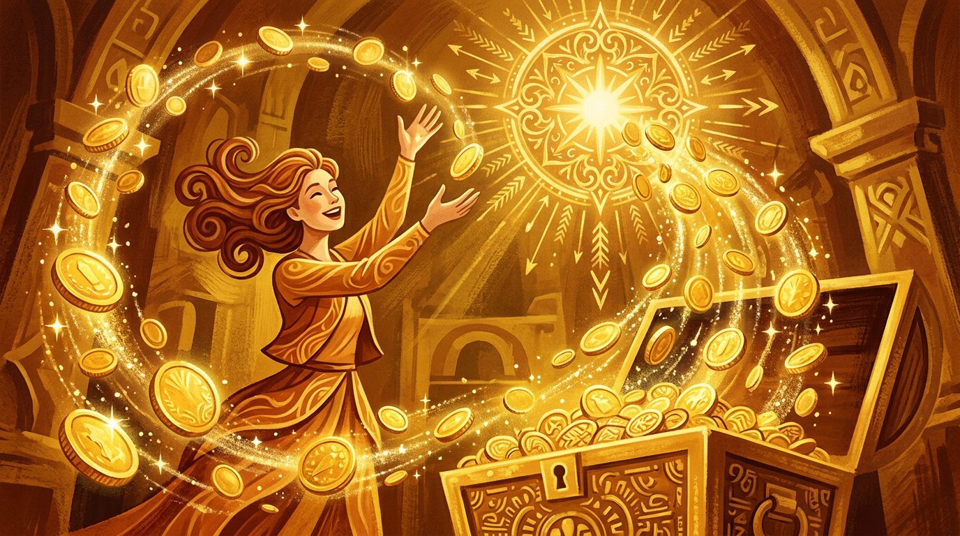 Gold coins triggering Buffalo Gold bonus round